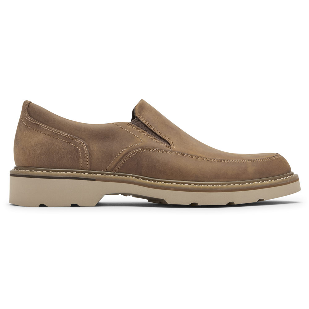 Sapato Vela Rockport Homem Caqui - Charlee Waterproof - 34897SZAU